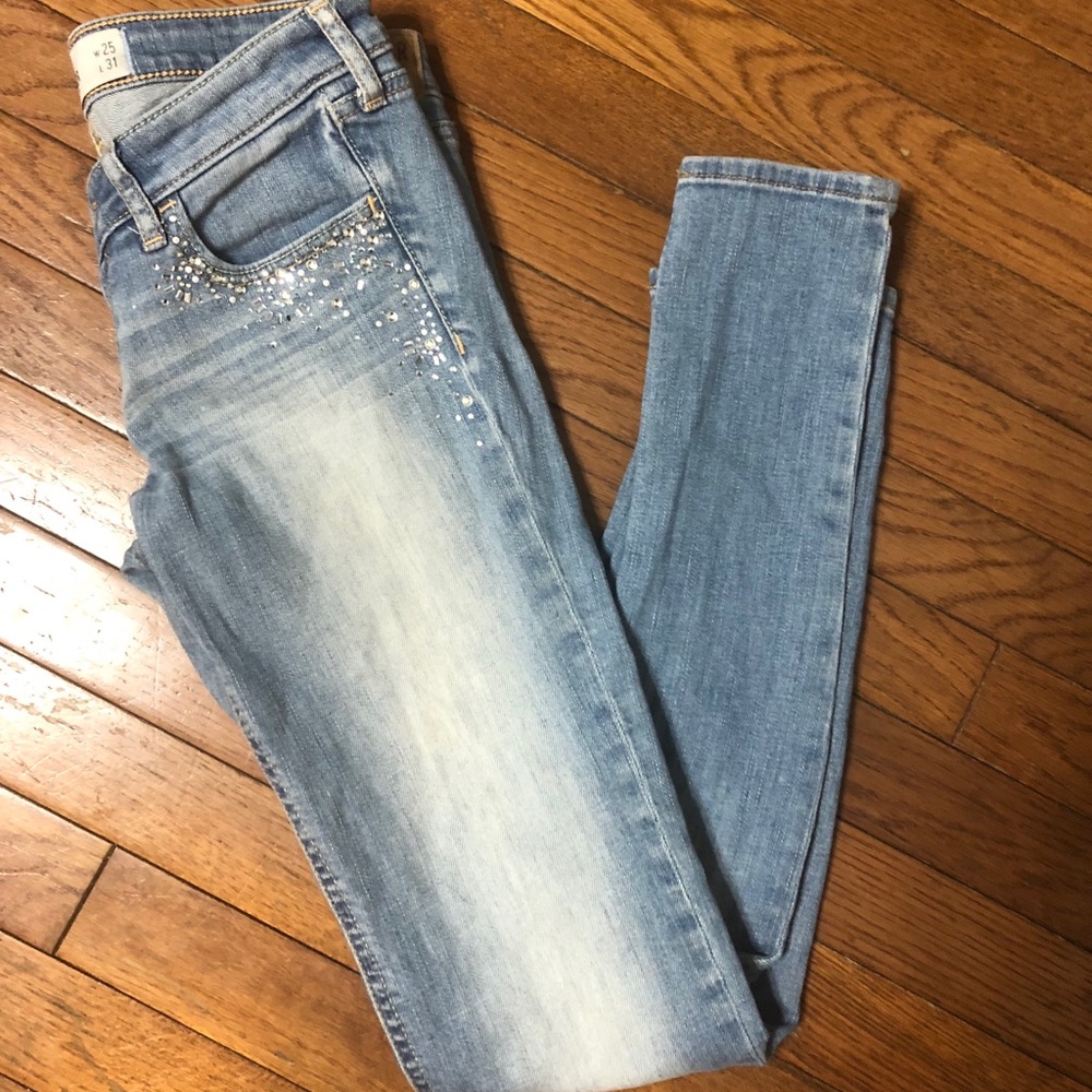 Hollister light denim jeans❤️